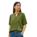 LITZO Shirts for Women - Korean Style Long Sleeve Button Down | Regular Fit Western Latest Stylish Office Wear Tops Women (NO-98-101)