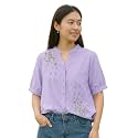 LITZO Shirts for Women - Korean Style Long Sleeve Button Down | Regular Fit Western Latest Stylish Office Wear Tops Women (NO-98-101)