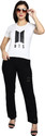 Live Ok Women Straight Fit High Rise Black Jeans