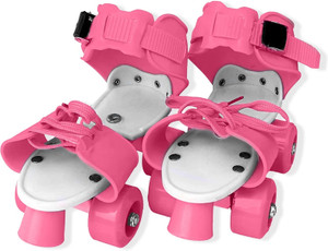 live sports dry skates shoes for kids - unisex quad roller toy in-line skates in-line kids size  5 uk - 12 uk adjustable beginner intermediate training advanced recreational pink