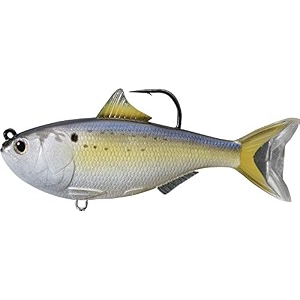 live target fishing tackle lures menhaden swimbait  natural 3 12 in 12 oz natural