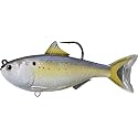 LIVE TARGET Fishing Tackle Lures Menhaden Swimbait | Natural, 3 1/2 in, 1/2 oz, Natural