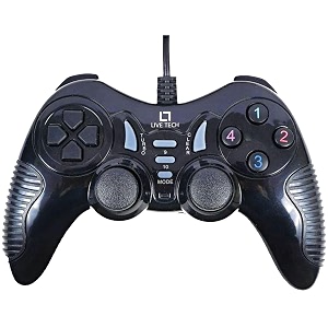 live tech turbo double vibration game pad gp 01black