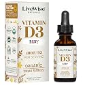 Live Wise Naturals Baby Vitamin D3 Drops, USDA Organic