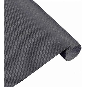 carbon fiber wrap vinyl film car interior wrap stickers car wrap vinyl roll with air release wrap sticker decal sheet self adhesive bubble free 24 x 200 inch 3d light grey carbon