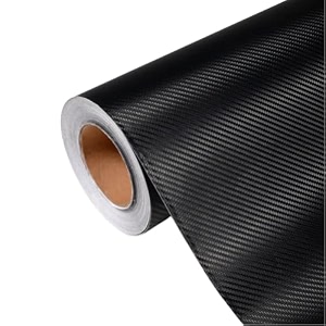 carbon fiber wrap vinyl film car interior wrap stickers car wrap vinyl roll with air release wrap sticker decal sheet self adhesive bubble free 24 x 180 inch 3d black carbon