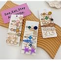 Hairpin with Alligator Clips for Baby Girl's Hair Rubber Bands Bow Hair Clips Barrettes Bow Long Ribbon Hairpin for Women Girls Hair Accessories Hairband