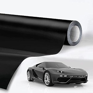 matte contact paper decorative self adhesive wall paper roll peel and stick wallpaper for cabinets shelf drawer liners furniture removable wall sticker 24 x 150 inch black matte