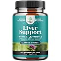 Liver Cleanse Support - Milk Thistle Supplement with Choline - 120 Count