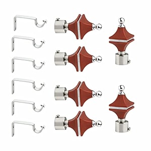 livesup stainless steel amp abs curtain bracket parda holder with support 1 inch rod pocket finials designer door and window rod support fittings curtain rod holder pair of 3  maroon 