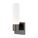 Livex Lighting 1-Light Wall Sconce, Black Chrome