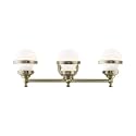 Livex Lighting 3-Light Wall Sconce, Antique Brass