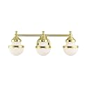 Livex Lighting 5713-02 3-Light Fixture, Polished Brass