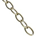 Livex Lighting 5607-73 Accessories Light Standard Decorative Chain, Hand Painted Antique Silver Leaf, 0.1 x 36 x 0.1