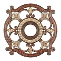 Livex Lighting 8216-63 Ceiling Medallion in Verona Bronze with Aged Gold Leaf Accents 0.1 x 0.1 x 1.5