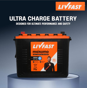 livfast 220ah tall tubular ups inverter battery mxtt 2554 with 54 months warranty pure sine wave inverter 500 va