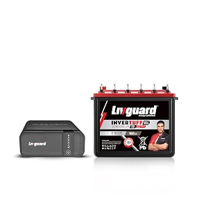 livguard inverter amp battery combo lg1100_it 1672tt lg1100 - 900 va12v square wave inverter it 1672tt 160 ah with 72 months battery warranty reliable for home office and shop