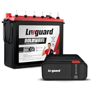 livguard sineverter pro 700va12v pure sine wave inverter with livguard 150ah tall tubular value plus bold series inverter battery reliable power backup for home office and shops