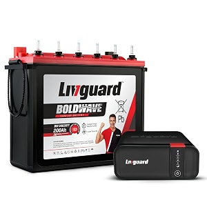 livguard sineverter pro 700va12v pure sine wave inverter with livguard 200ah tall tubular value plus bold series inverter batteryreliable power backup for home office and shops