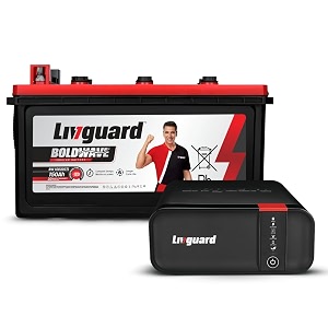 livguard sineverter pro 900va12v pure sine wave inverter with livguard 150ah short tubular jumbo value plus bold series inverter batteryreliable power backup for home office and shops