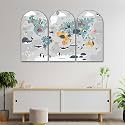 Livin'luxe Kids World Map Wall Art Set of 3 | Arch Shape Animal Theme Educational Painting | Cute Cartoon Animal World Map for Kids Room, Nursery, Playroom, Classroom Décor (30 x 50 Inch) RPNL-35388
