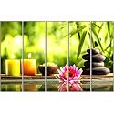 Livin'luxe Multiple Frames, Bamboo nature Wall Painting for Living Room, Bedroom, Office, Hotels, Drawing Room Wooden Framed Digital Painting (40inch x 24inch) SANFLL35093