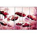 Livin'luxe Multiple Frames, Preety flower Wall Painting for Living Room, Bedroom, Office, Hotels, Drawing Room Wooden Framed Digital Painting (40inch x 24inch) SANFLL35108