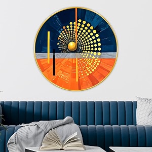 livin39luxe paintings abstract modern art premium sparkle lamination golden slim frame 58 cm x 58 cm large size for homeofficehotel painting gr135