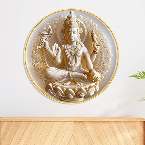 livin39luxe paintings god religious modern art premium sparkle lamination golden slim frame 58 cm x 58 cm large size for homeofficehotel painting gr-95