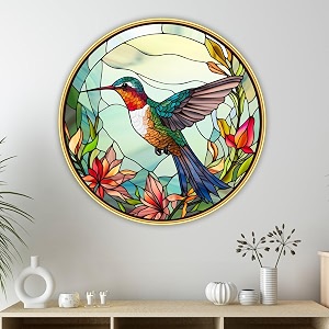 livin39luxe paintings loving bird modern art premium sparkle lamination golden slim frame 40 cm x 40 cm large size for homeofficehotel painting grm-27