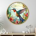 Livin'luxe paintings Loving Bird modern art Premium Sparkle lamination Golden Slim Frame 58 cm x 58 cm Large Size, For Home/Office/Hotel painting GR-27