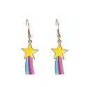 LivIndia Western Fashion Colourful Star Shape Earrings for Women and Girls | Fashion Colourful Star Shape Earring | Accessories Jewellery for Women | Birthday Gift for Girls and Women