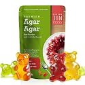 LIVING JIN Agar Agar Powder 12oz, Vegan Plant-Based Gelatin Substitute