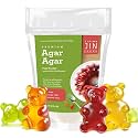 LIVING JIN Agar Agar Powder 32oz, Vegan Plant-Based Gelatin Substitute