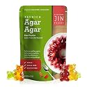 LIVING JIN Agar Agar Powder 4oz, Vegan Plant-Based Gelatin Substitute