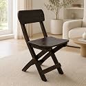 Living Room, Kids Folding Chair Wood. It is Solid and Durable Product and can Be Used for Multiple Purposes (Brown)