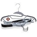 LivingBasics 12Pcs Non-Slip Clothes Hangers for Wardrobe 360° Rotating Hook