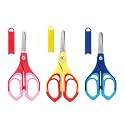 LIVINGO Kids Scissors 3 Pack, 5" Blunt Preschool School Safety
