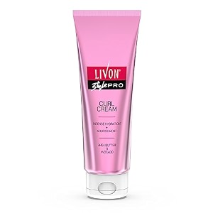 livon style pro curl cream for curly coily amp wavy hair   curl defining cream for intense hydration amp nourishment  leave in cream with shea butter amp avocado  100ml