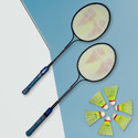 LIVOX Badminton Racquet Set Of 2 Piece With 6 Piece And Nylon Shuttle Cock Badminton Kit Badminton Kit