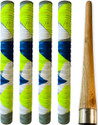 LIVOX Good Comfort Thunder blade Texture 4 Cricket Bat Grips And Wooden Grip Cone Ultra Tacky