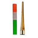 LIVOX Rubber Bat Grip Cone Ultra Tacky Shock Absorption Bat Gripper Cone Cricket Accessories for Boys Cricket Bat Handle, 1 Wooden Cone & 1 Bat Grip