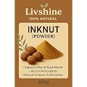 LivShine Natural Dried Whole Haritaki/Harad/Inknut Powder for Dark Circles (200 Grams)