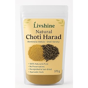 livshine premium choti harad 370 grams  pure sun-dried amp handpicked  ayurvedic remedy for digestion amp detox