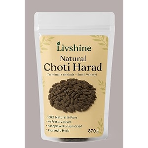 livshine premium choti harad 870 grams  pure sun-dried amp handpicked  ayurvedic remedy for digestion amp detox