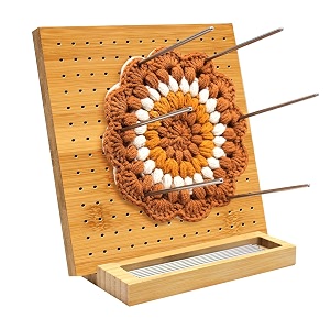 LIVSMON Crochet Blocking Board with 10 Stainless