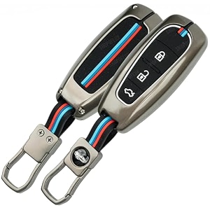 livtee metal silicon key cover compatible with maruti suzuki jimny baleno grand vitara xl6 swift new brezza 2022 ertiga dzire 2 button key special feature visibilitye in low-ligh condition b-suzuki