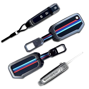 livtee metal silicon key cover compatible with maruti suzuki jimny baleno grand vitara xl6 swift new brezza 2022 ertiga dzire 2 button key special feature visibilitye in low-ligh condition b-suzuki
