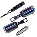 LivTee Metal Silicon Key Cover Compatible with Maruti Suzuki jimny Baleno Grand Vitara XL6 Swift New Brezza 2022 Ertiga Dzire 2 Button Key Special Feature Visibilitye in Low-Ligh Condition (B-Suzuki)