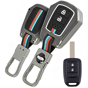 livtee metal silicon key cover compatible with maruti suzuki jimny baleno grand vitara xl6 swift new brezza 2022 ertiga dzire 2 button key special feature visibilitye in low-ligh condition b-suzuki